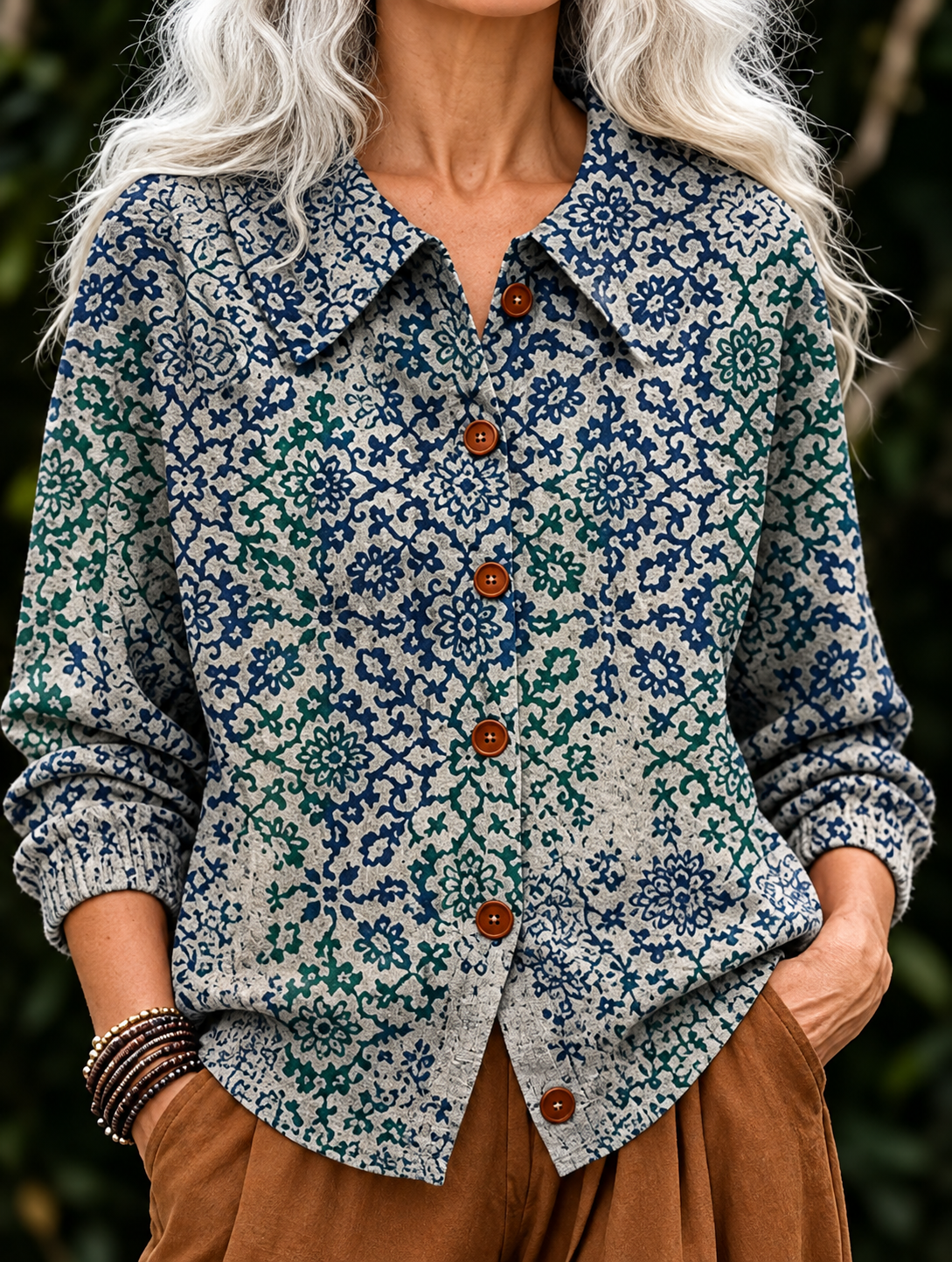 Chemise Maille à Carreaux